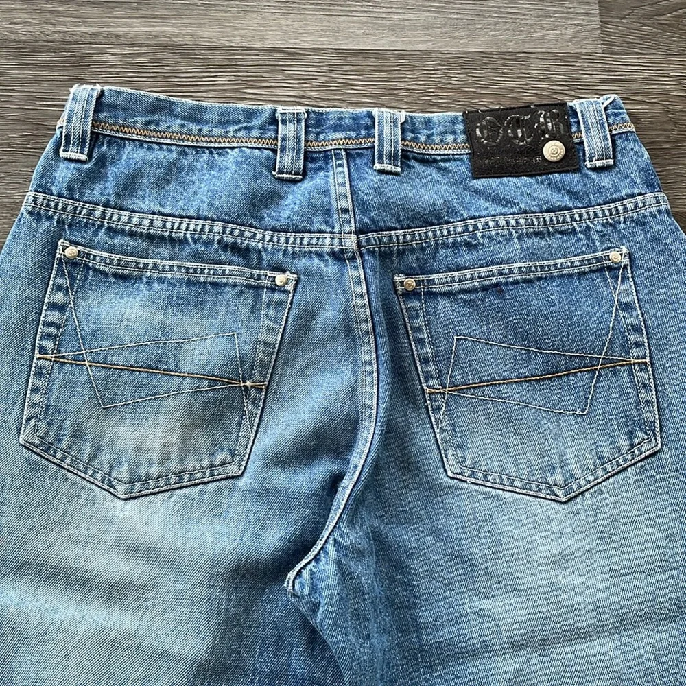 Vintage One Tough Brand Jeans Men’s W 32 Loose Fit High Waist Baggy Distressed - Picture 4 of 16